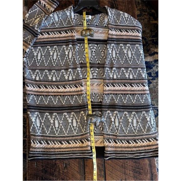 Old navy cable knit cardigan boho Aztec print size XLarge - Picture 10 of 13
